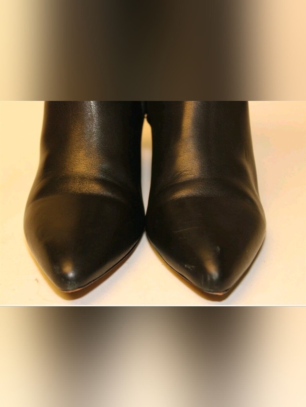 Alexander Wang Black Leather Pointed Ankle Boots w Lifted Silver Heel Accent 8 - Picture 4 of 14